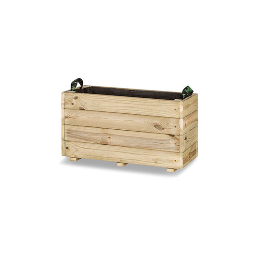Jardinera De Madera Para Exterior 70x30x40 Cm Ghio Kd Hortalia_0