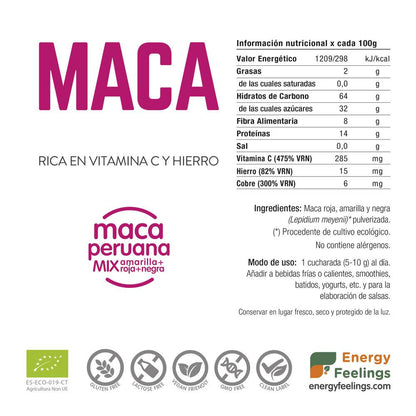 Maca BIO en polvo Energy Feelings 500 g