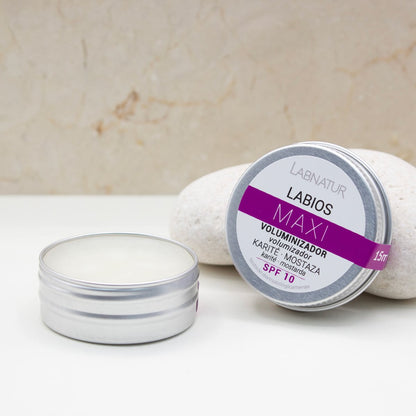 Bálsamo Labial Voluminizador Labnatur 15 ml | Efecto Volumen e Hidratación | Karité, Cacao y Brotes de Mostaza_1
