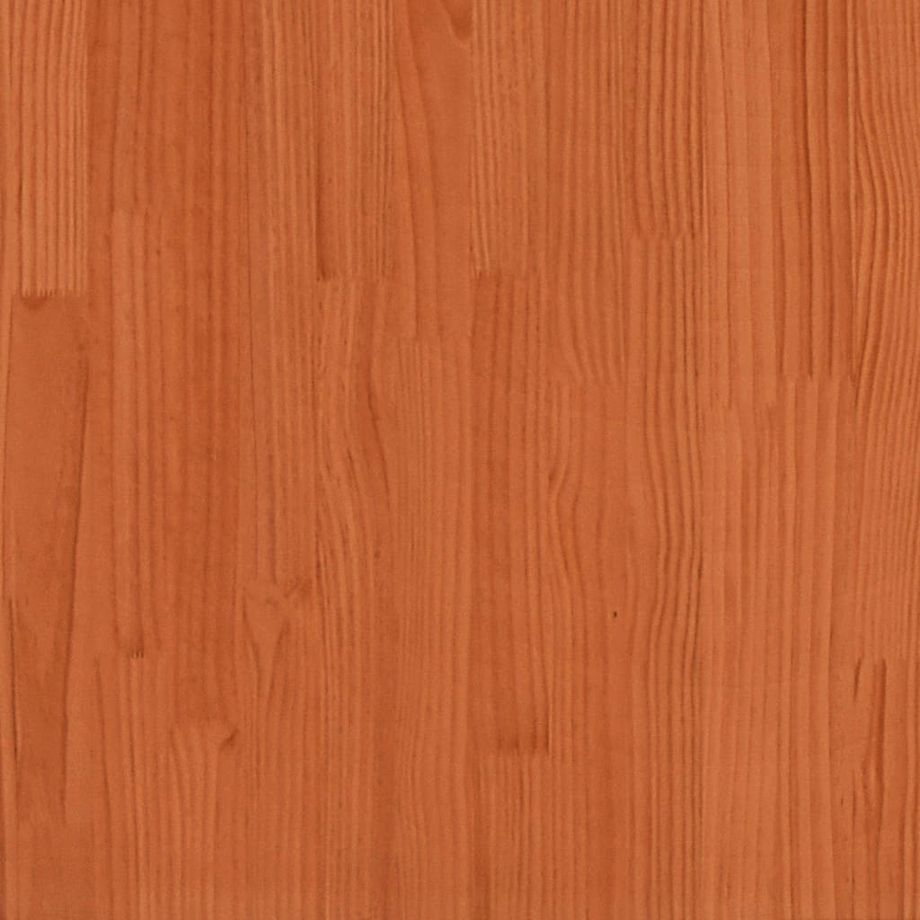 Tumbona De Madera Maciza De Pino Marrón Cera 205x70x31,5 Cm / Vetonek_1