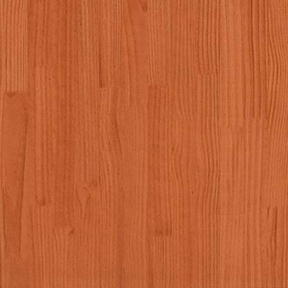Tumbona De Madera Maciza De Pino Marrón Cera 205x80x31,5 Cm / Vetonek_4