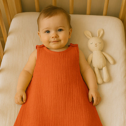 Saco De Dormir De Verano De Algodón Orgánico Fresa_1