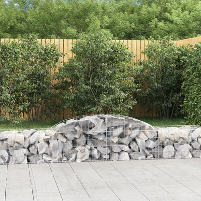 Cestas De Gaviones 5 Uds Forma De Arco Hierro 300x50x40/60 Cm_1