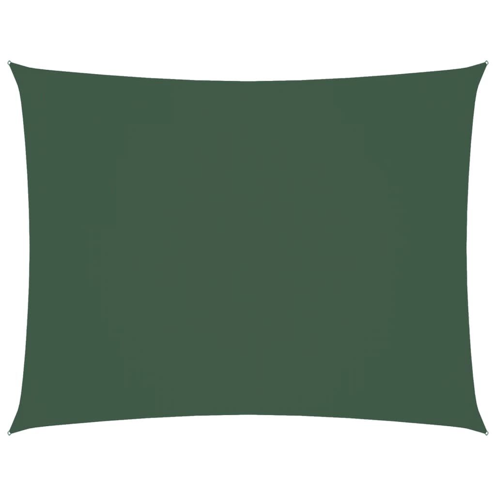 Vidaxl Toldo De Vela Rectangular Tela Oxford Verde Oscuro 3,5x5 M_0