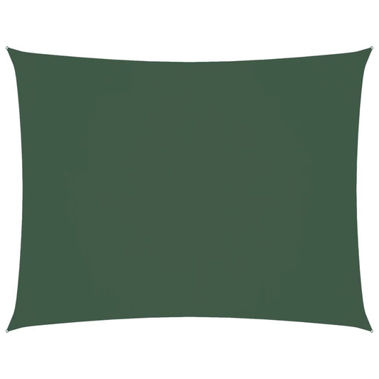 Vidaxl Toldo De Vela Rectangular Tela Oxford Verde Oscuro 3,5x5 M_0