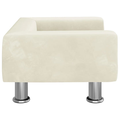 Cama Para Perros De Terciopelo Crema 50x40x26,5 Cm / Vetonek_5