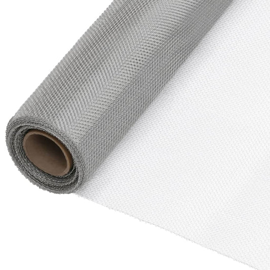 Malla Mosquitera De Acero Inoxidable Plateada 80x500 Cm / Vetonek_0