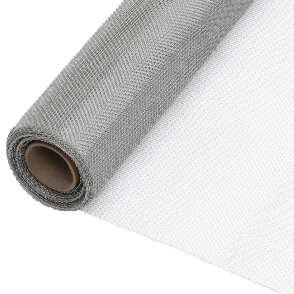 Malla Mosquitera De Acero Inoxidable Plateada 80x1000 Cm / Vetonek_4