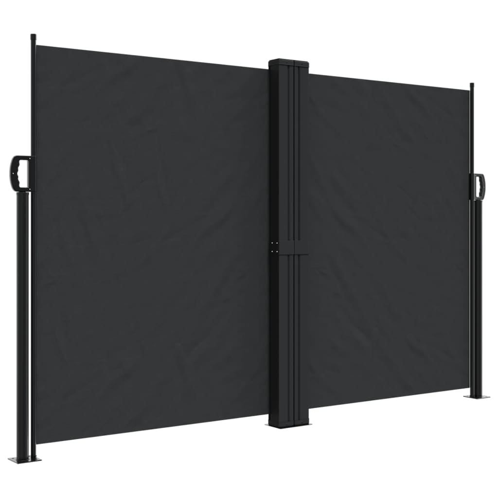 Toldo Lateral Retráctil Negro 160x1000 Cm_0