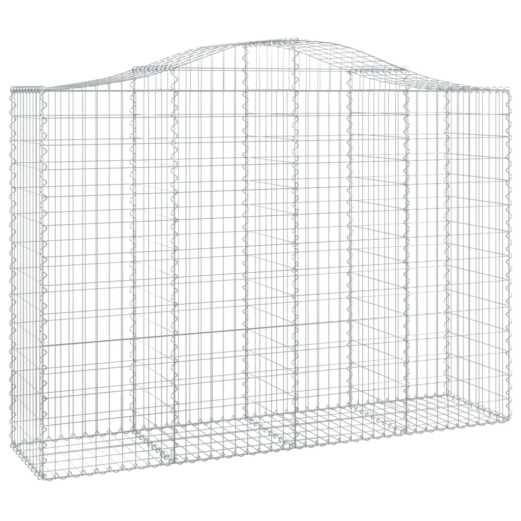 Cestas Gaviones 18 Uds Forma De Arco Hierro 200x50x140/160 Cm_2
