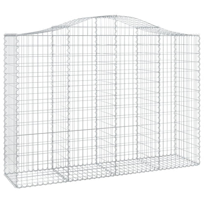 Cestas Gaviones 18 Uds Forma De Arco Hierro 200x50x140/160 Cm_2