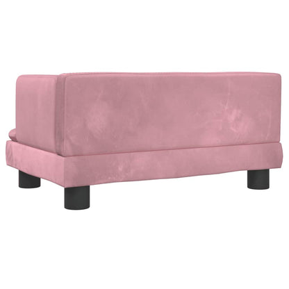 Cama Para Perros De Terciopelo Rosa 60x40x30 Cm / Vetonek_0