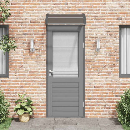 Marquesina Para Puerta De Policarbonato Negra, 80 X 75 Cm_2