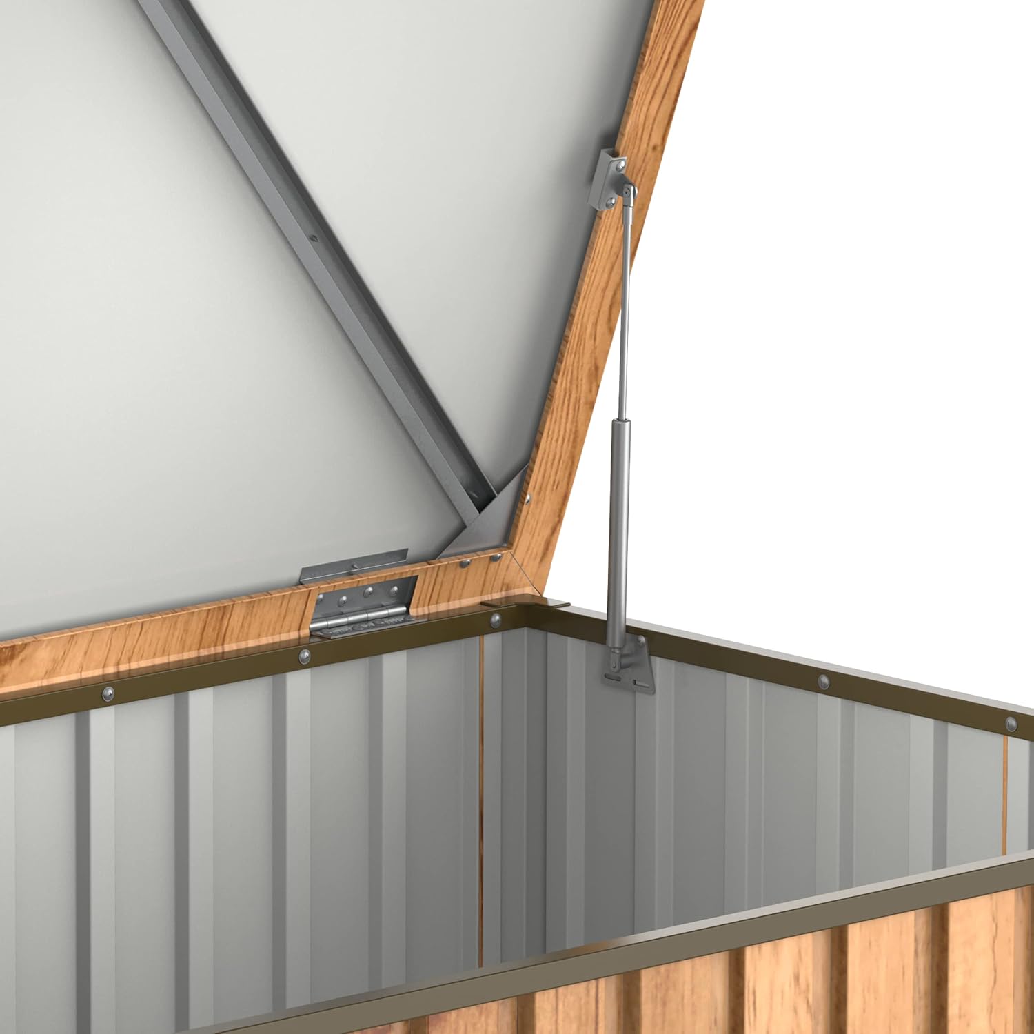 Arcon Duramax Metalico.  195 X 95 X 94,4 Cm. Color Imitacion Madera.  1450 L._2