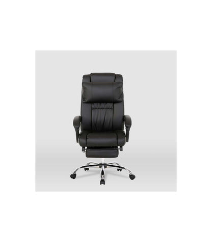 Silla De Oficina Samanta En Piel Sintética Negra. Alto: 118/125.5cm Ancho: 63.5cm Fondo:_0