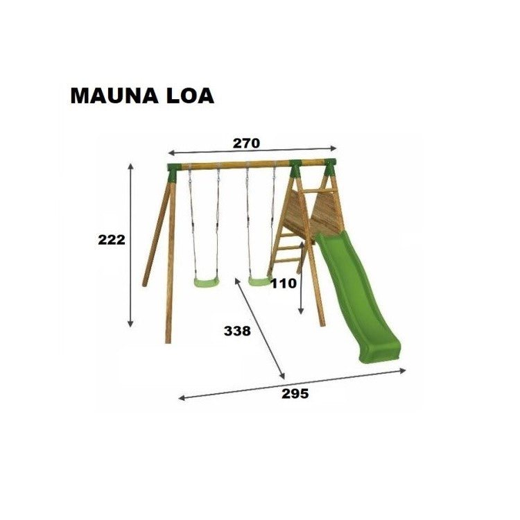 Parque Infantil Masgames Mauna Loa L (madera Redonda) Pared De Escalada Con 5 Presas._3