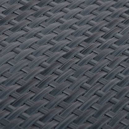 Toldo Para Balcón Ratán Sintético Gris Antracita 500x80 Cm / Vetonek_3