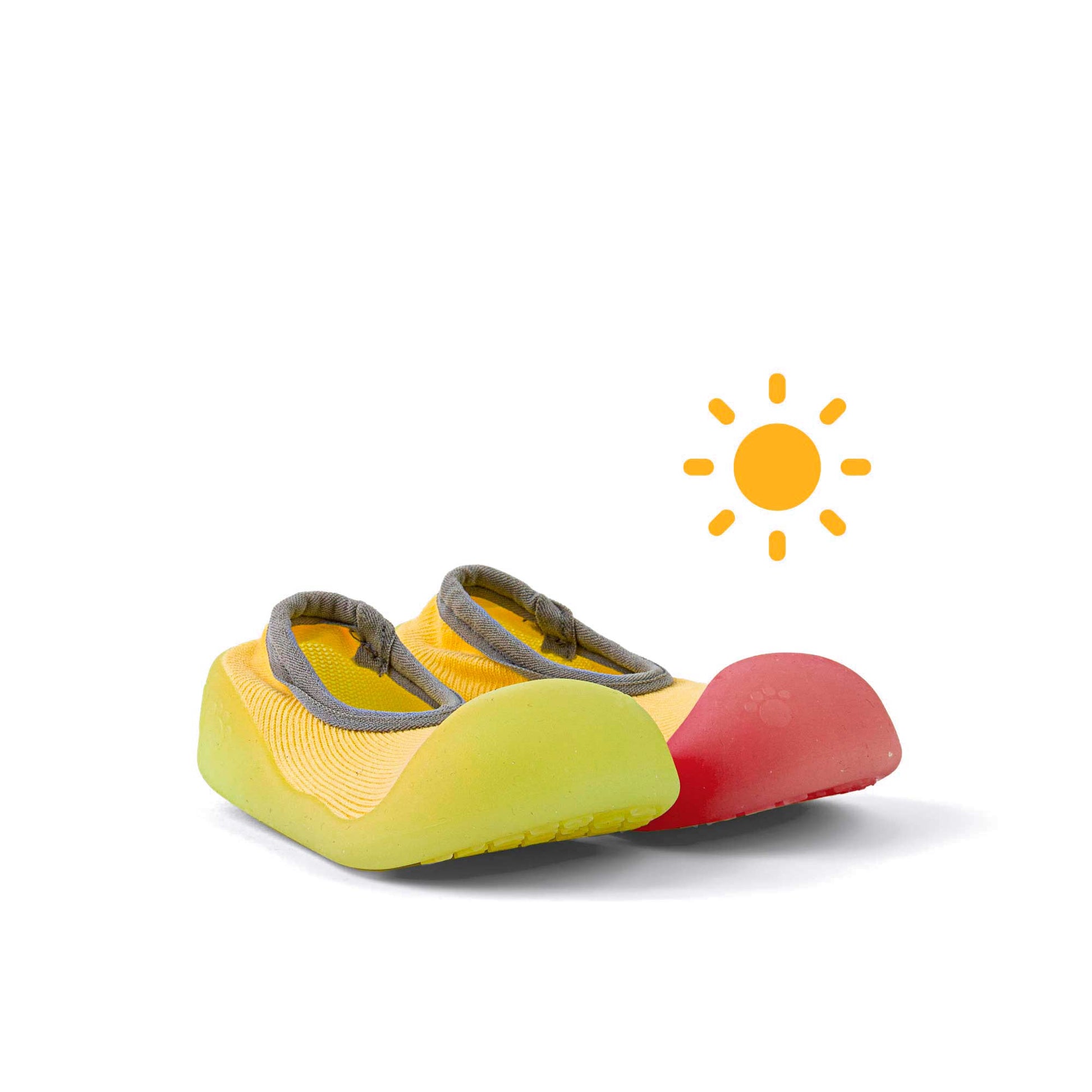 Zapatos De Bebé Que Cambian De Color Con La Luz Del Sol Flat Yellow Bigtoes Chameleon L (21,5)_0