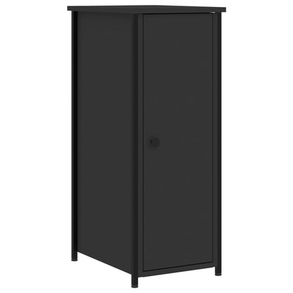 Mesitas De Noche 2 Uds Madera De Ingeniería Negro 32x42x80 Cm_3