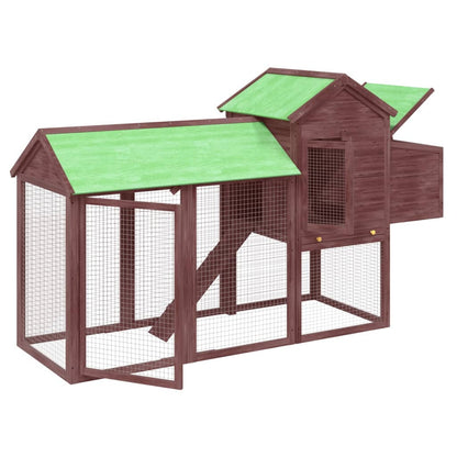 Vidaxl Gallinero Madera Maciza De Pino Color Moca 193x65x117 Cm_3