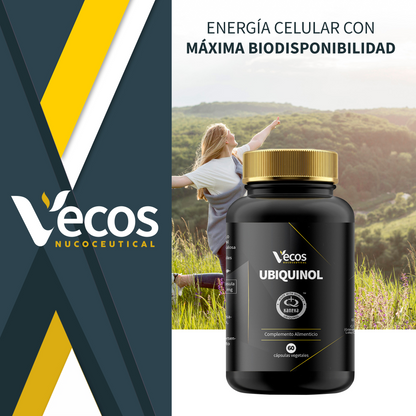 Ubiquinol Kaneka Q10 Vecos 60 Cápsulas | Energía Celular Y Salud Cardiovascular | 100 Mg_1