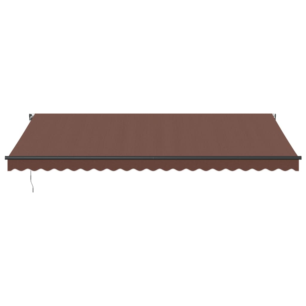 Toldo Retráctil Manual Marrón 500x350 Cm_2