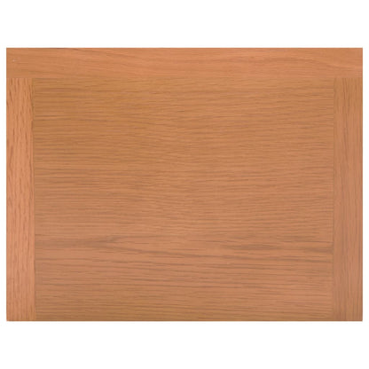 Mesa Revistero Con Cajón Madera Maciza De Roble 35x27x55 Cm_4