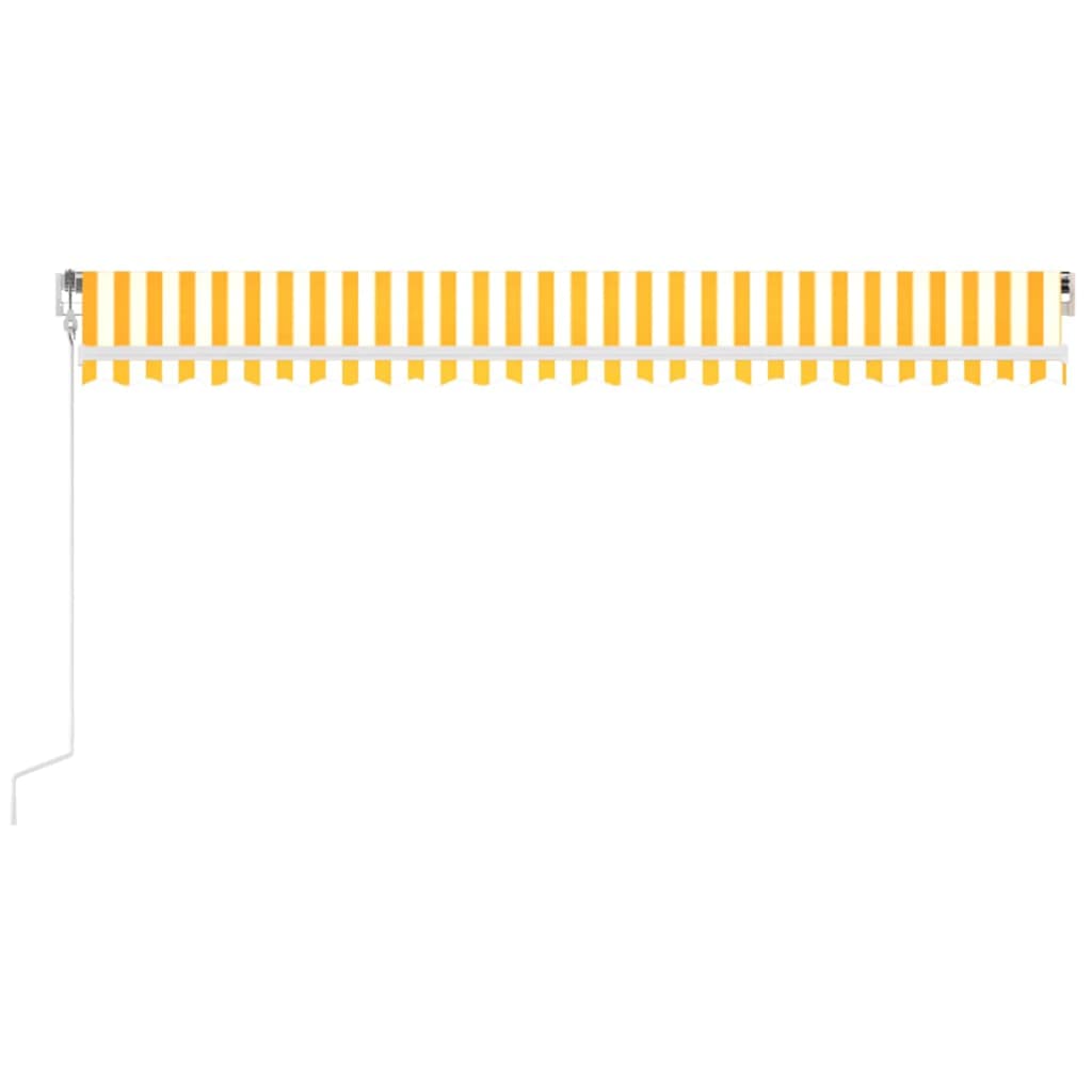 Toldo Automático Led Sensor De Viento Amarillo Blanco 500x350cm_2