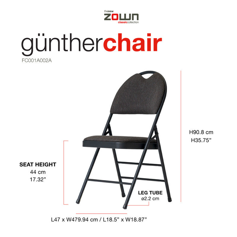 Zown Set 4 Sillas Plegables Acolchada Eventos Günther Chair_2