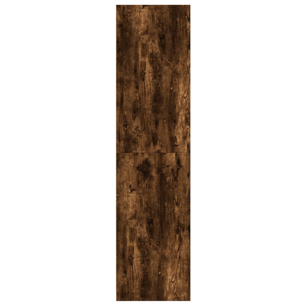 Armario Madera Contrachapada Color Roble Ahumado 100x50x200 Cm_4