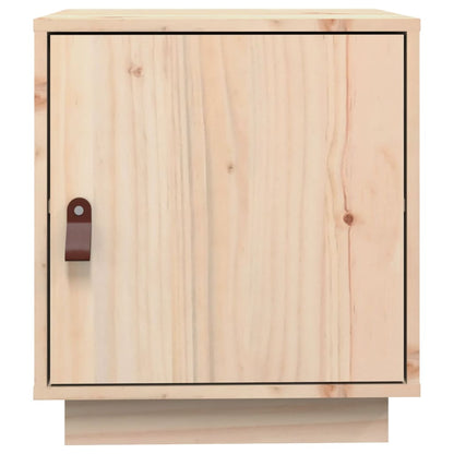 Mesita De Noche Madera Maciza De Pino 40x34x45 Cm_4
