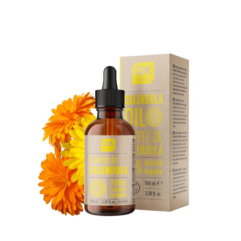QKnatur - Aceite De Caléndula 100% Puro Orgánico - 100ml - Pieles Sensibles Y Secas. Calmante Y Cicatrizante_0