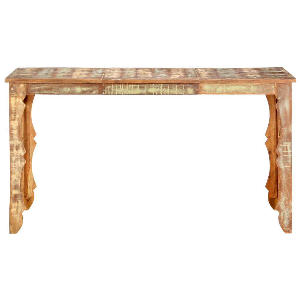 Mesa De Comedor De Madera Maciza Reciclada 140x70x76 Cm_0