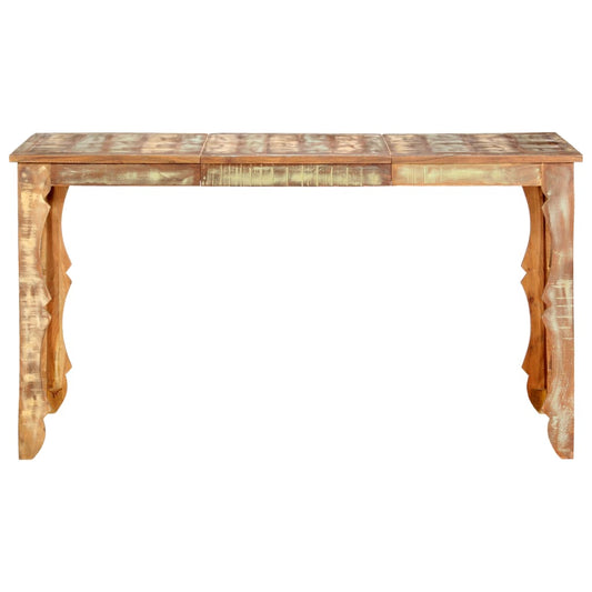 Mesa De Comedor De Madera Maciza Reciclada 140x70x76 Cm_0