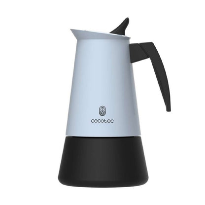 Cecotec Cafetera Italiana Piccolina 600 Blue. 300ml, 6 Tazas De Café, Acero Inoxidable, Apta Todas Superficies, Filtro P_1
