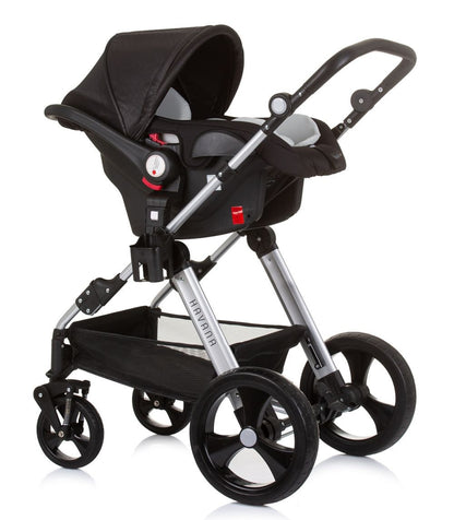 Carrito De Bebé Havana Trio Convertible Hasta 22 Kg Con Bolso Y Mosquitera Obsidian Silver_4