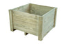 Macetero Cuadrado De Madera 80x80x63 Cm Elche Autoclave - Madelea..