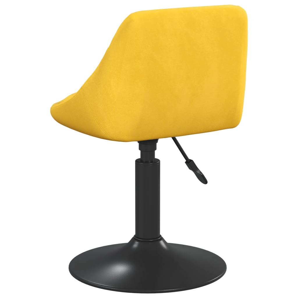 Taburete De Cocina De Terciopelo Amarillo Mostaza_3