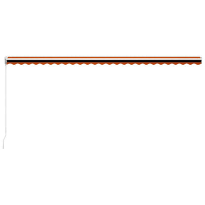 Vidaxl Toldo Manual Retráctil Naranja Y Marrón 600x300 Cm_4
