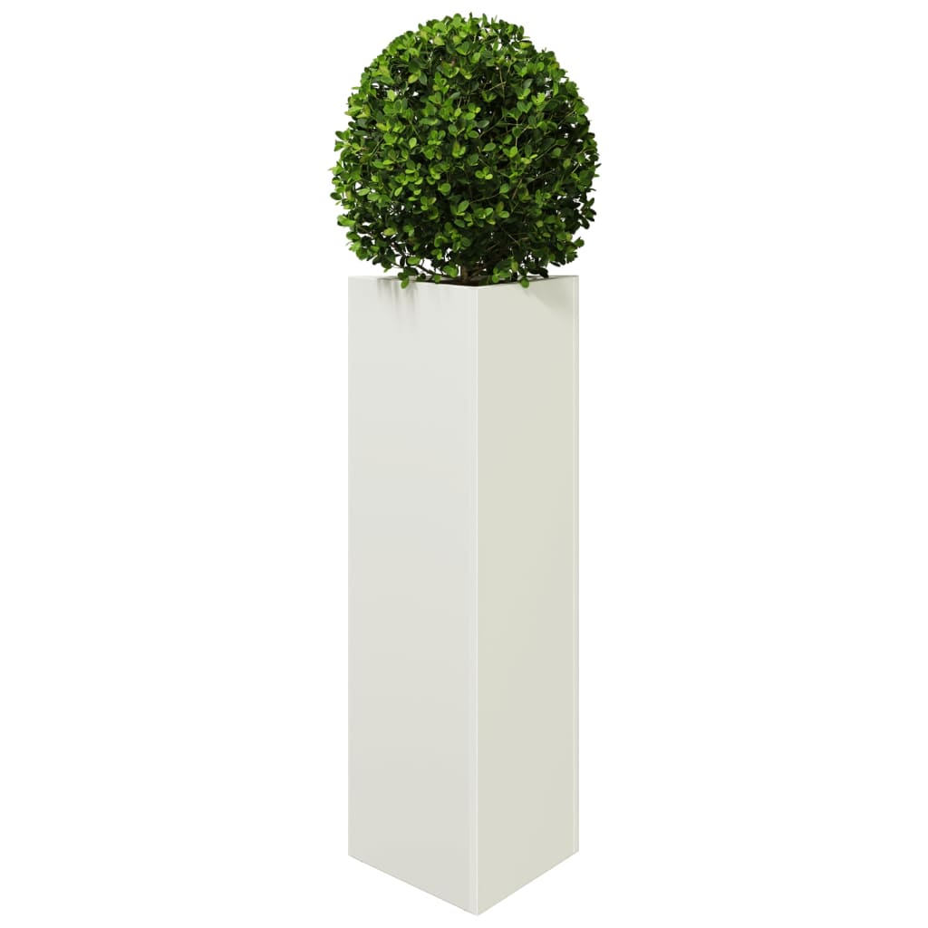 Jardineras Triangulares 2 Uds Acero Negro 30x26x75 Cm_3