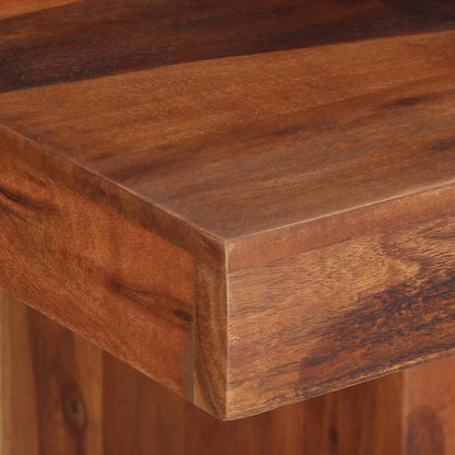 Mesa De Comedor Madera Maciza De Acacia 120x120x77 Cm_3