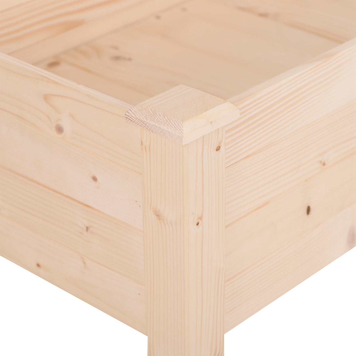 Outsunny Huerto Urbano Elevado Madera 122,5x56,5x76 Cm ​tela No Tejida Natural_4