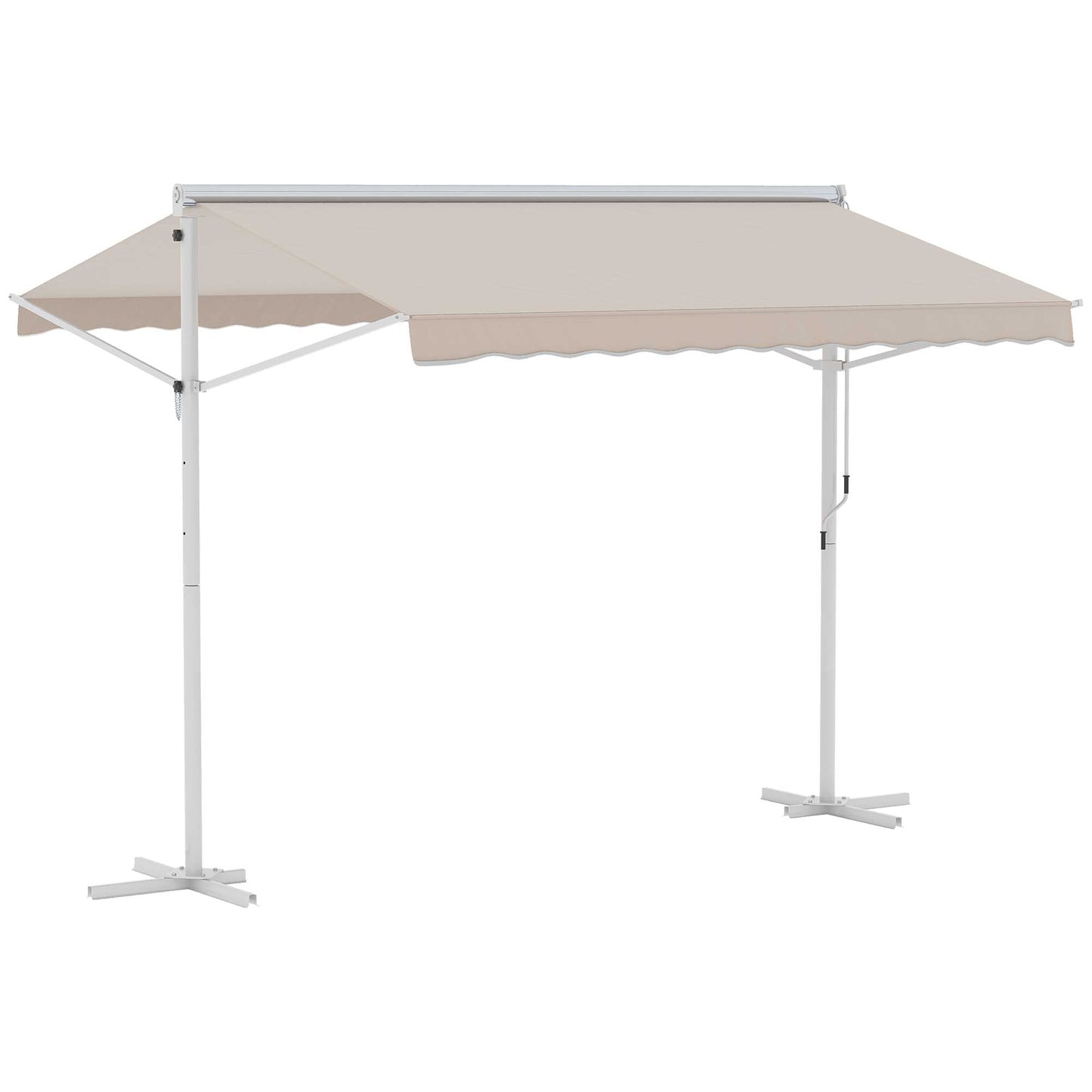 Outsunny Toldo De Pie 300x295x255 Cm Ajustable Portátil Poliéster Jardín Terraza_0