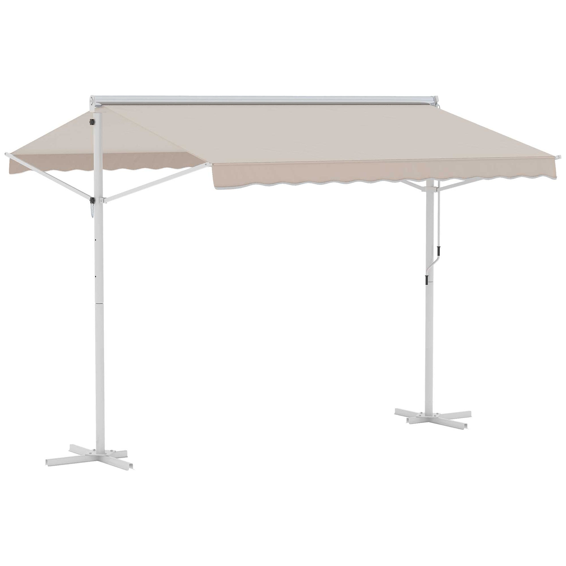 Outsunny Toldo De Pie 300x295x255 Cm Ajustable Portátil Poliéster Jardín Terraza_0