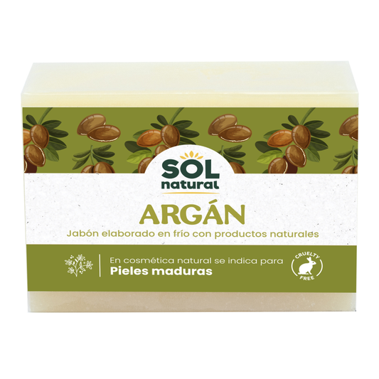 Jabón natural de argán Sol Natural 100 g