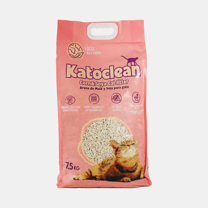 Sustrato En Pelet Para Gato Katoclean Biodegradable 40l_1