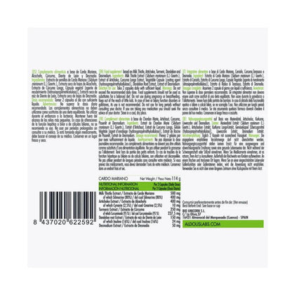 Cardo Mariano con Alcachofa, Cúrcuma, Diente de León y Desmodium 150cap. Aldous Labs