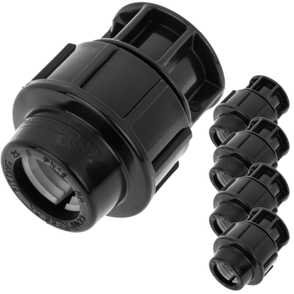 Pack De 5 Unidades Tapón Final De Polietileno 25 Mm X 3/4“ Para Sistema De Riego_0