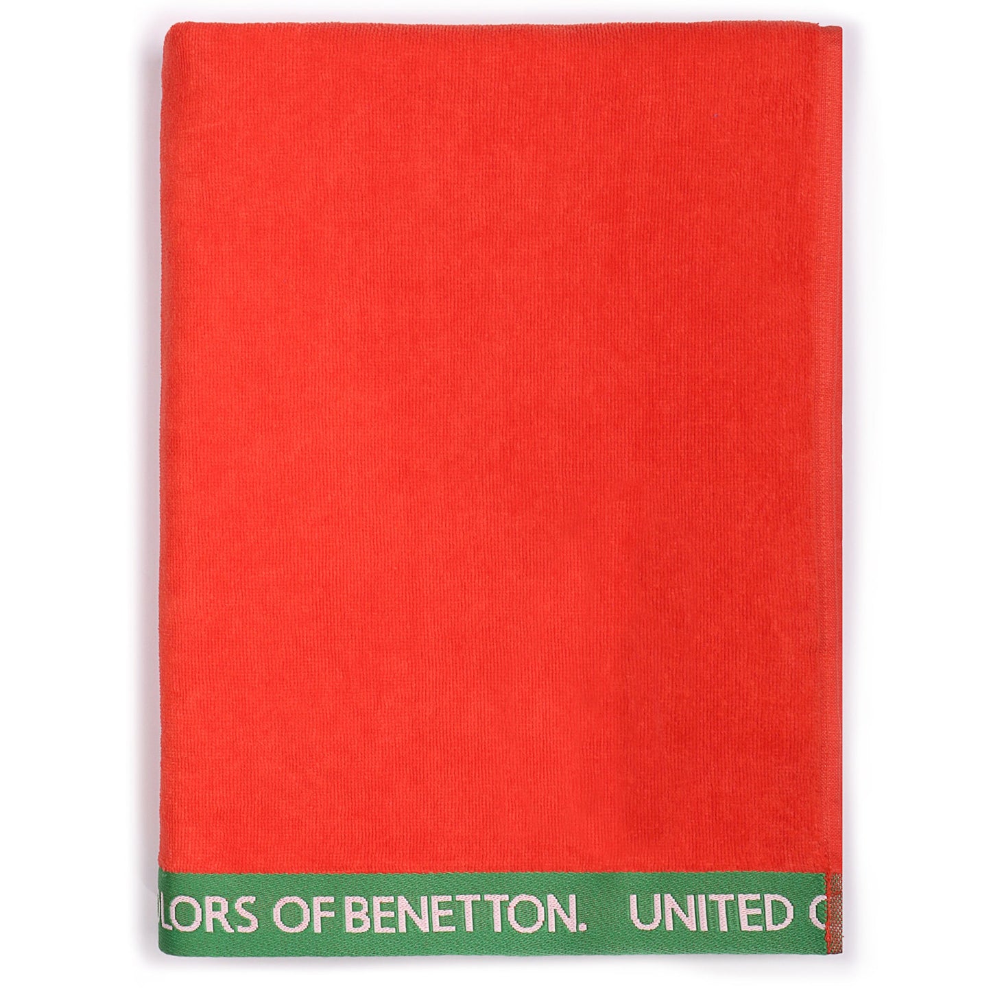 Set 2 Toalla De Playa 90x160cm 380gsm Velour 100%algodon Rojo Casa Benetton_4