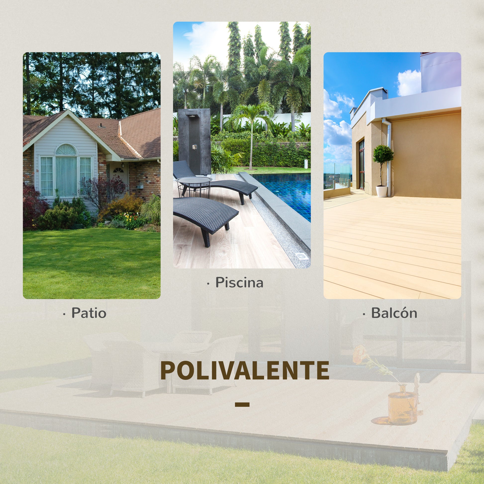 Outsunny Conjunto De 3 Piezas De Ratán 2 Sillas Y Mesa Plegable Diseño Trenzado_5